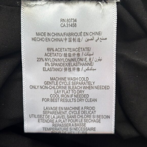 BCBG MAXAZRIA STYLISH ONE LONG SLEEVE, ONE SHOULDER DRESS, SZ.M - Picture 6 of 7